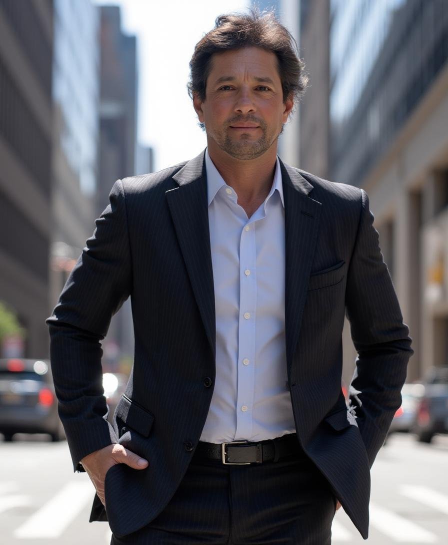 Cesar Coutinho, psicólogo clínico em Indaiatuba — de terno escuro e camisa clara, ao ar livre — CRP 06/223499
